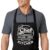 PLACE4PRINT Custom Embroidered Aprons with Your Personalized Chef Name & Kitchen Design (Black)